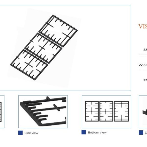 شبکه چدنی اجاق گاز  کد1008