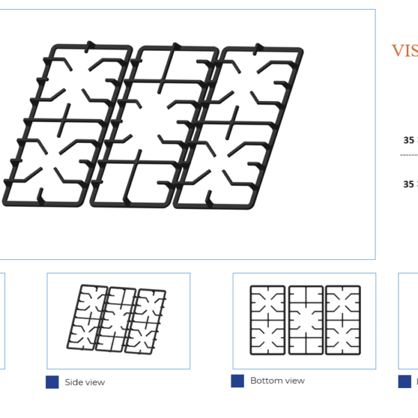 شبکه چدنی اجاق گاز کد 2851
