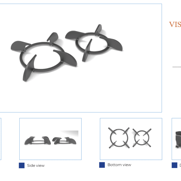 شبکه چدنی اجاق گاز کد 344